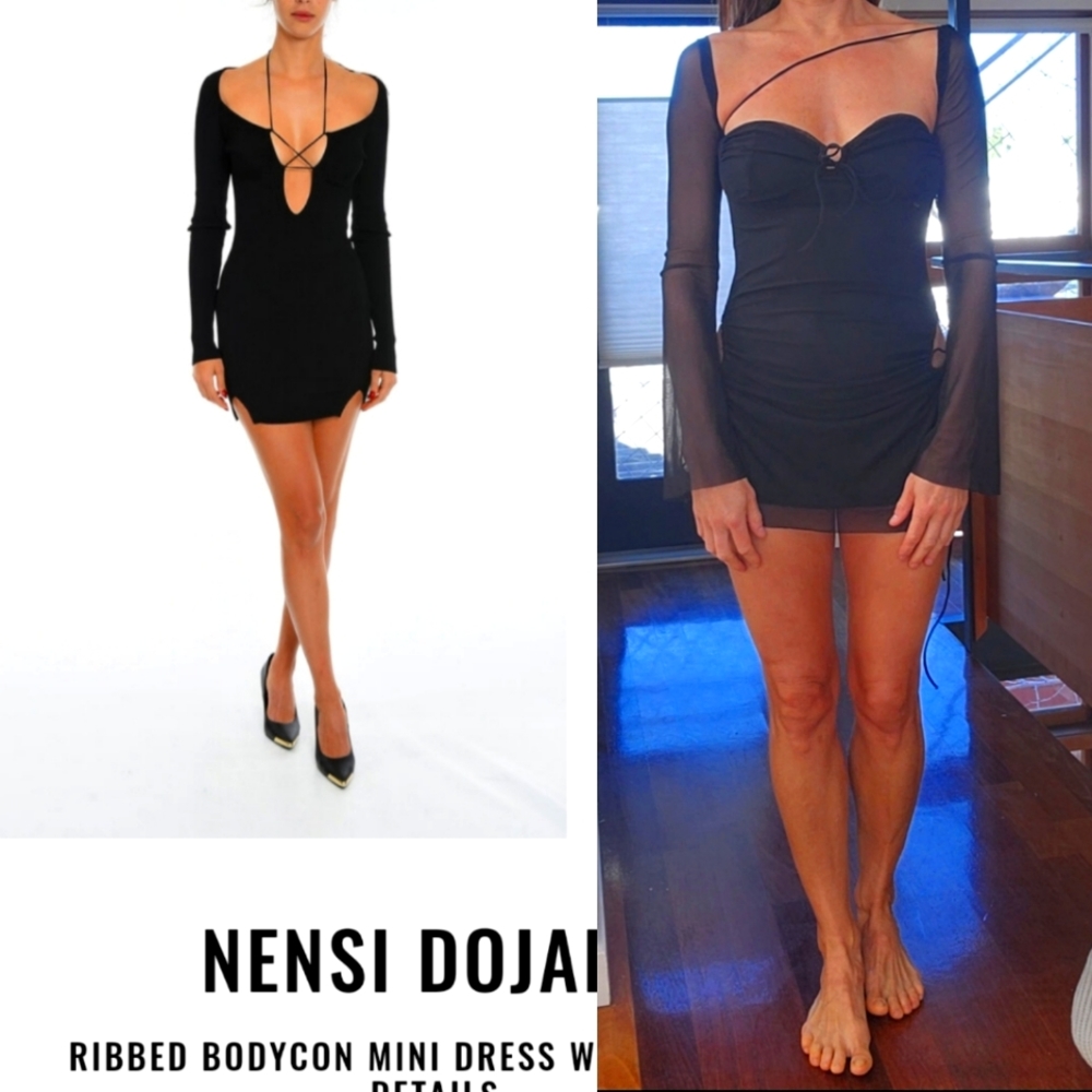 Nwt revolve lbd cut out sheer sample giving nensi dojaka xs